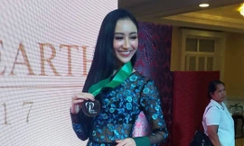 Hà Thu giành huy chương đồng phần thi tài năng tại Miss Earth