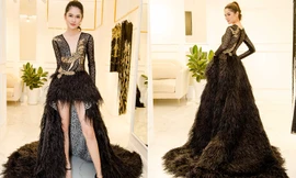 Á hậu Thuỳ Dung quyến rũ thử trang phục dự thi Hoa hậu quốc tế 2017