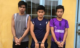 Các đối tượng bị cơ quan công an bắt giữ.