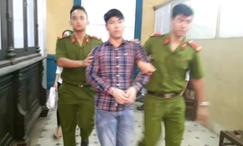 Trương Hoàng Trung tại tòa ngày 28/9. Ảnh: Tân Châu.