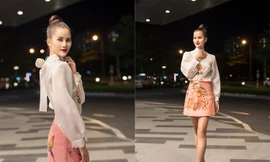 Quán quân Next Top Hương Ly diện váy trăm triệu dự ra mắt phim