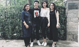 Bức ảnh 'ra mắt hai họ' của Á hậu Tú Anh 'gây bão' like trên facebook.