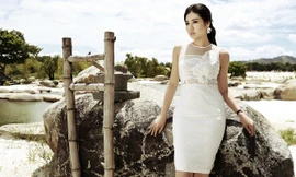 Á hậu Tú Anh yêu kiều sang chảnh tại 'Dubai của Việt Nam'