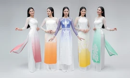 Hoa hậu Ngọc Hân được mời sang Anh diễn áo dài