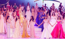 Hoa hậu Mỹ Linh được xướng danh trong đêm tổng duyệt Miss World