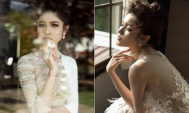 Á hậu Thuỳ Dung khoe vóc dáng yêu kiều với váy xuyên thấu