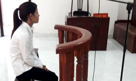 Thạch thị Bé Trúc tại phiên tòa lần thứ tư. Ảnh: Tân Châu.