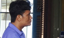 Bị cáo Sơn Tinh tại toà. Ảnh: Tân Châu.