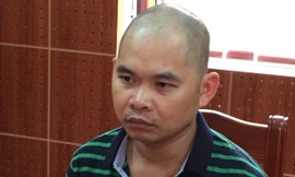 Đối tượng Diên khai báo hành vi phạm tội. Ảnh: Công an LS cung cấp.