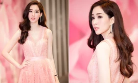 Hoa hậu Đặng Thu Thảo đẹp 'không tì vết' với sắc hồng pastel
