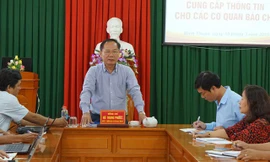 Tại buổi cung cấp thông tin báo chí do Ban Tuyên giáo Tỉnh ủy Bình Thuận vừa tổ chức. Ảnh: Tuấn Kiệt.