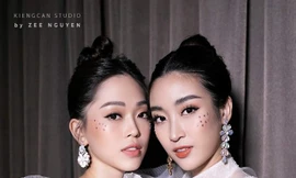 Hoa hậu Mỹ Linh, Á hậu Phương Nga đẹp tựa 'nữ thần'