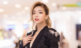 Con gái chưởng môn phái Vịnh Xuân Nam Anh khoe sắc lộng lẫy trên thảm đỏ