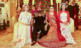 Hoa hậu Ngọc Hân, Á hậu Phương Nga dự đám cưới con gái của đại gia Ấn Độ