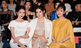 Á hậu Huyền My mặc xuyên thấu hoá Na Tra đi xem thời trang đêm Halloween