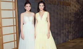 Á hậu Tường San diện váy xuyên thấu gợi cảm, đọ sắc Hoa hậu Quốc tế 2018