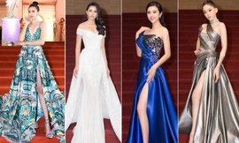 Dàn Hoa hậu, Á hậu gây 'náo loạn' thảm đỏ lễ trao giải Mai Vàng