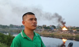 Anh Nguyễn Thanh Bình (người dân thôn Nhuệ Giang).