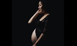 Hoa hậu Ngô Phương Lan lần đầu khoe bụng bầu 