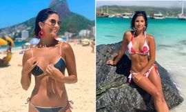 Ngắm đường cong 'bỏng mắt' của tân Hoa hậu hoàn vũ Brazil