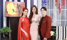 Lâm Khánh Chi và hotboy Tuấn Lê cùng Nhật Hà trong chương trình.