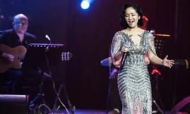 Mặc chồng cũ tái hôn, Hồng Nhung thăng hoa với nhạc Trịnh bên Quang Dũng