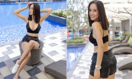 Mai Phương Thuý bất ngờ xuống tóc, siêu gợi cảm với áo crop-top