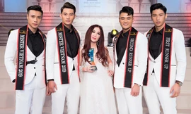 Ôn Bích Hà khoe vòng 1 gợi cảm ở Sài Gòn, sánh vai dàn trai đẹp Mister Vietnam