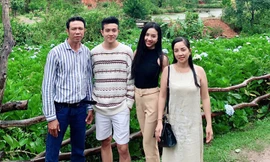 Á hậu Thuý An khoe em ruột điển trai ngời ngời khiến hội chị em 'phát sốt'