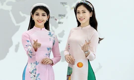 Á hậu Phương Nga, người đẹp Lê Thanh Tú 'đọ sắc' với áo dài khăn đóng