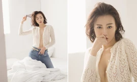 Phương Oanh ‘Quỳnh búp bê' buông cúc áo khoe vòng 1 táo bạo