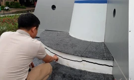 Công trình tiền tỷ ở Quảng Trị nứt toác sau 1 tháng sử dụng