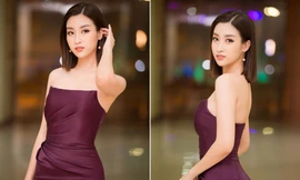 Hoa hậu Mỹ Linh vai trần gợi cảm làm giám khảo Người đẹp Kinh Bắc