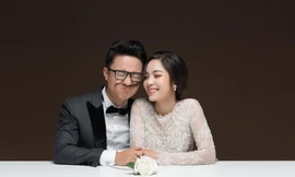 MC 'Cafe sáng' Dương Sơn Lâm hé lộ bà xã xinh đẹp trong ảnh cưới