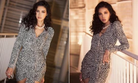 Minh Tú diện váy da báo bó sát quyến rũ, đập tan tin đồn đang mang bầu