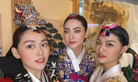 Lương Thuỳ Linh, Tường San, Kiều Loan đẹp 'bất phân thắng bại' khi mặc hanbok 