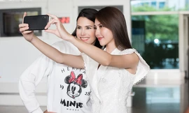 Hoa hậu Quốc tế 2018 mặc giản dị vẫn gây 'náo loạn' sân bay Tân Sơn Nhất