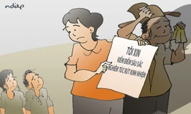 Phó Chủ nhiệm Ủy ban Kiểm tra Tỉnh ủy Hà Giang cho biết bà Hà bị kiểm điểm vì sau khi phát hiện việc con gái được tác động nâng điểm đã không chủ động báo cáo về lý do con được nâng điểm. (Đồ họa: Ngọc Diệp).