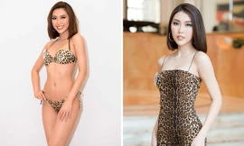 Tường Linh mặc bikini nóng bỏng khoe vòng eo 53cm ở sơ khảo Hoa hậu Hoàn vũ 