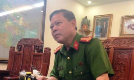 Nguyên Trưởng Công an thành phố Thanh Hóa Nguyễn Chí Phương khi còn đương chức.