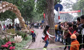 Vượt rào chụp ảnh tại lễ hội hoa 2012