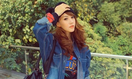 Chất lừ với sơ mi denim