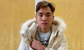 Đối tượng Phước tại cơ quan công an