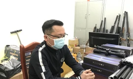 Đối tượng Dương tại Cơ quan Công an