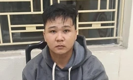 Đối tượng Hoàng tại Cơ quan Công an