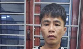 Đối tượng Huy tại Cơ quan Công an.