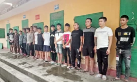 Nhóm đối tượng bị tạm giữ