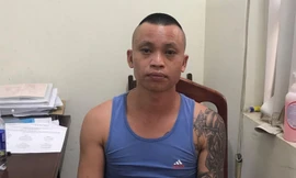 Đối tượng T tại cơ quan Công an