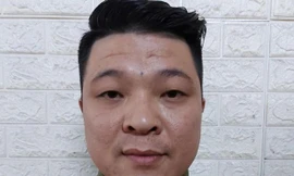 Đối tượng Khánh tại cơ quan công an