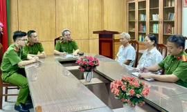 Đối tượng Ước và Thái tại Cơ quan Công an.